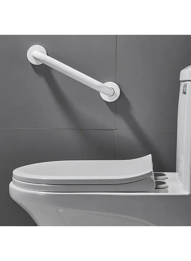 قطعتان من مساند الحمام البيضاء المصنوعة من الفولاذ المقاوم للصدأ، مقاومة للانزلاق ومتينة وآمنة لكبار السن وذوي الاحتياجات الخاصة - Image 3